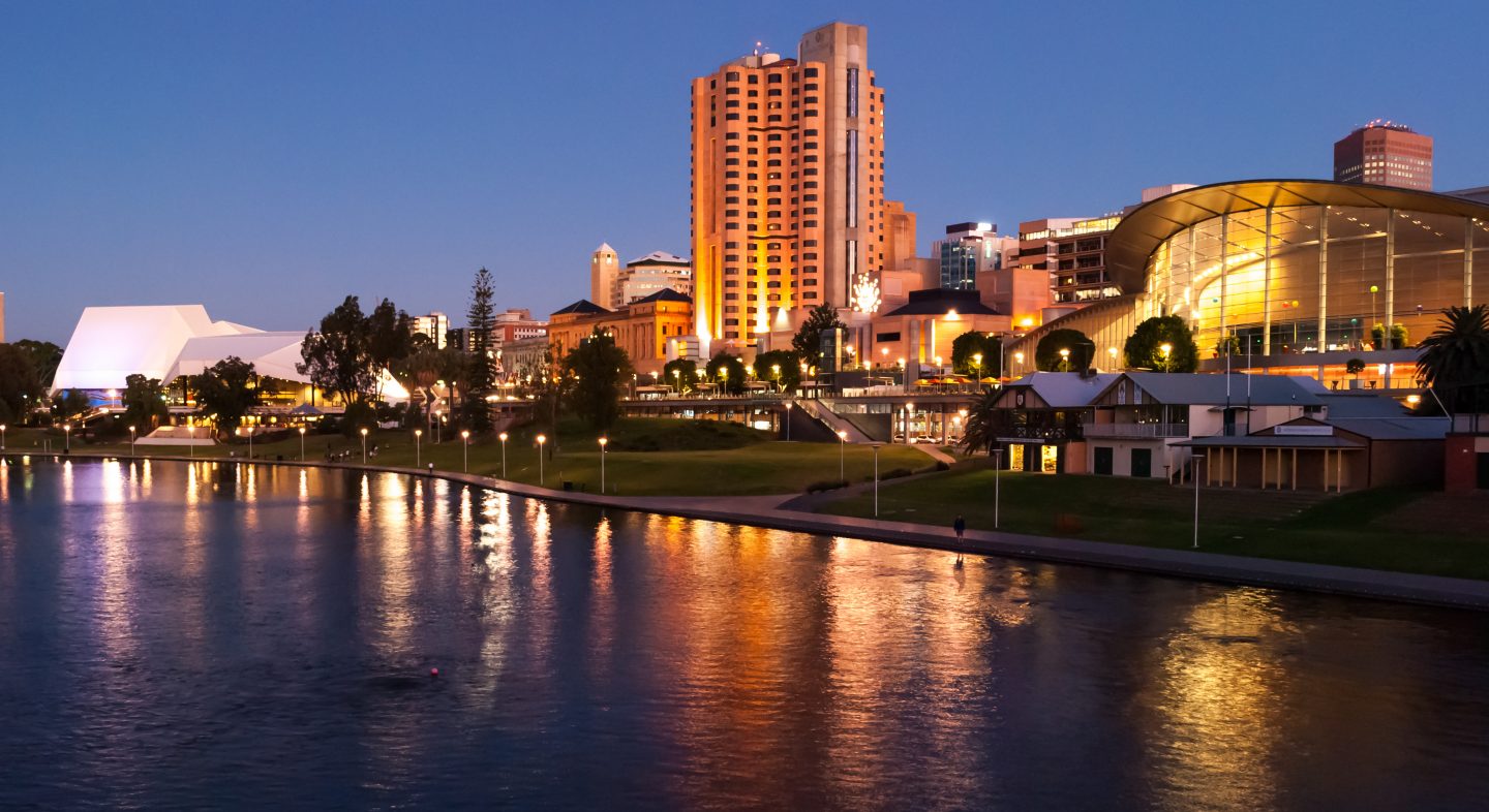 Nighttime in Adelaide, Australia - the halloween movie locations to the film The Babadook