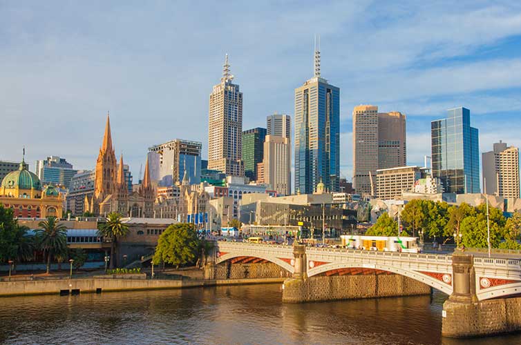 australia skyline melborne