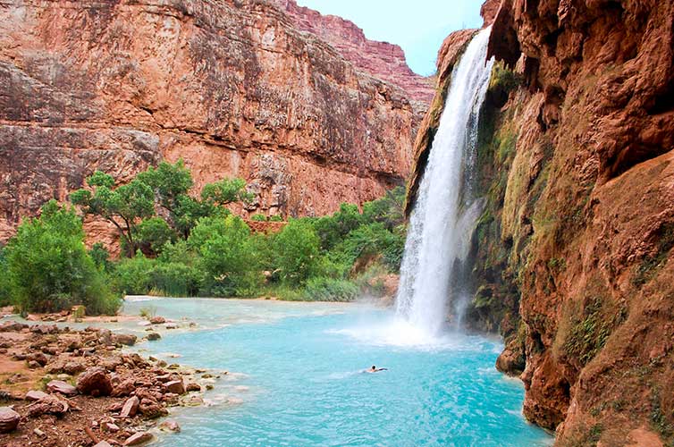 hiking havasu falls