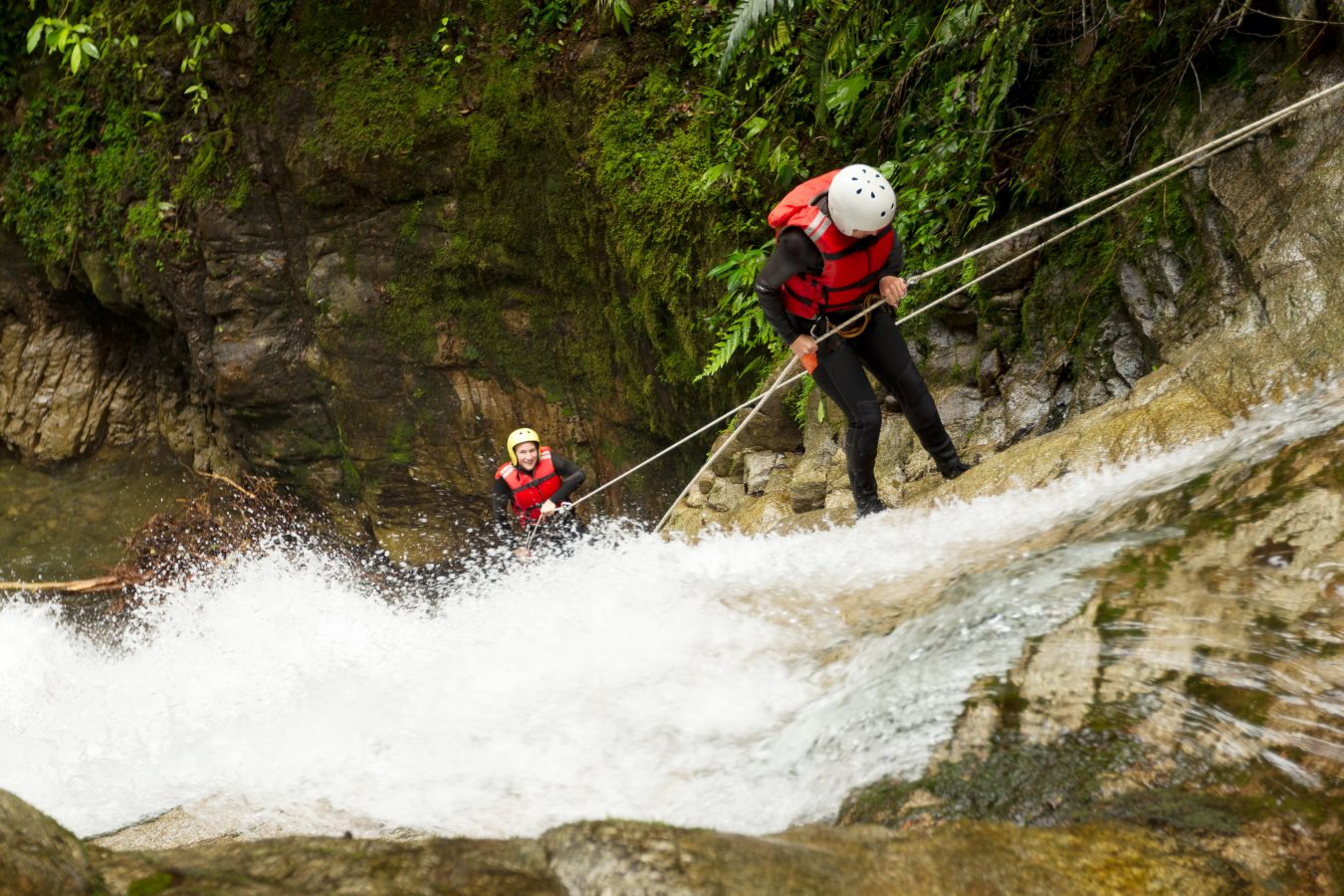 waterfall rappelling usa
