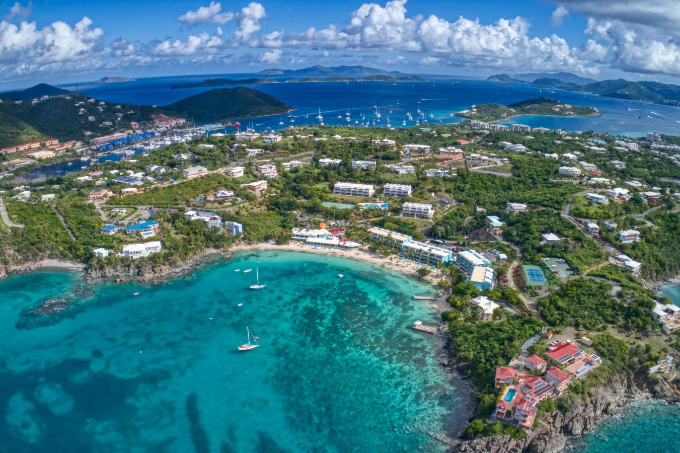 Public beach near Red Hook, on St. Thomas of the US Virgin Islands: a top destination for black female solo travelers.