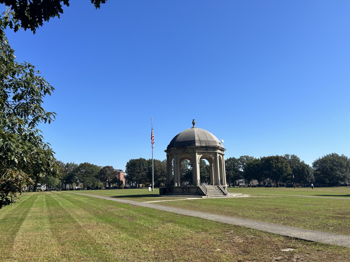 The Gazebo in the center of Salem Commons in Salem Massachusetts, as seen in Hocus Pocus.