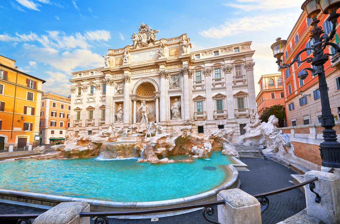 Trevi Fountain in Rome, Italy.