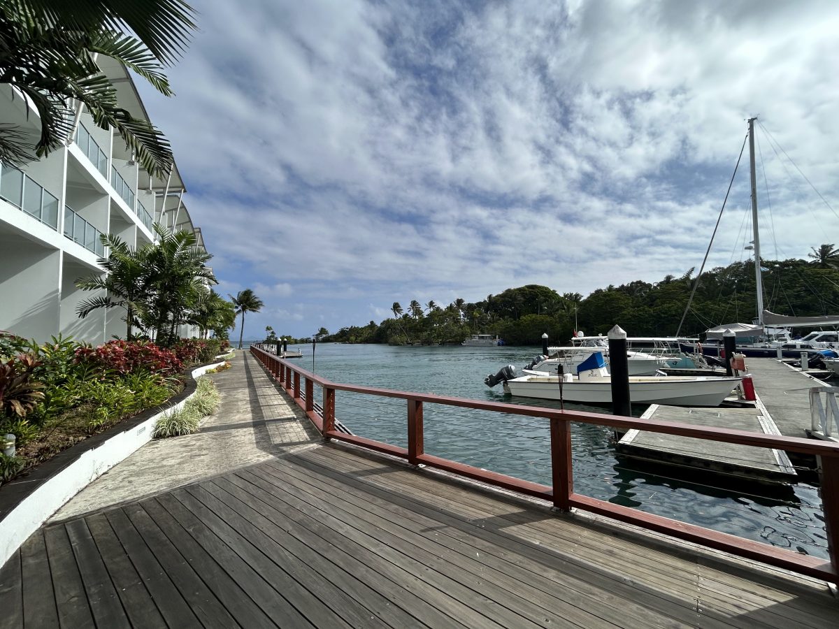 The Marina view next to our resort in Pacific Harbour, Fiji.