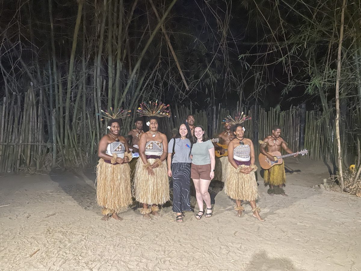 We got a photo with the village performers before leaving for the night!