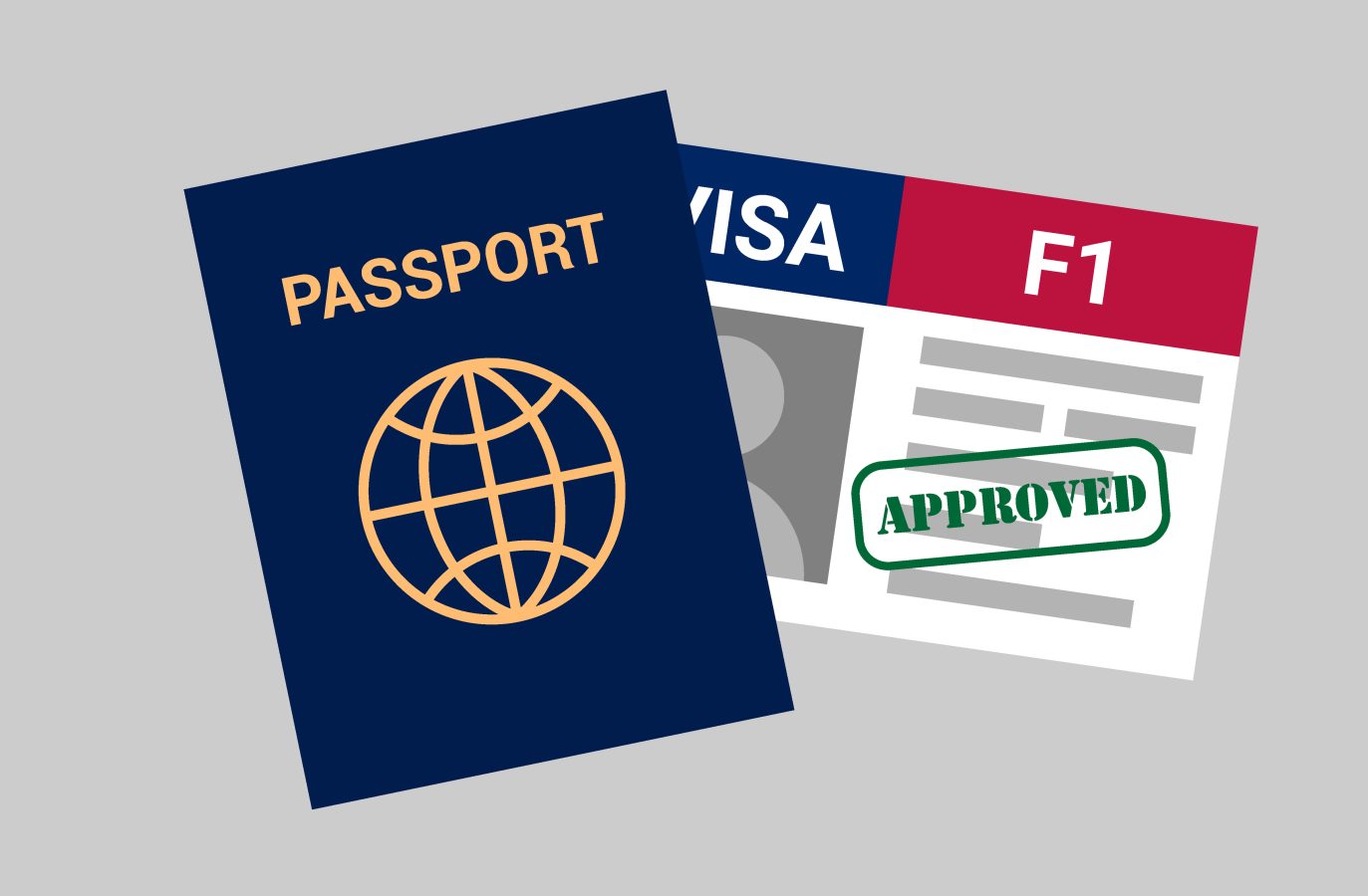 Approved F1 student visa application to seek education in the US.