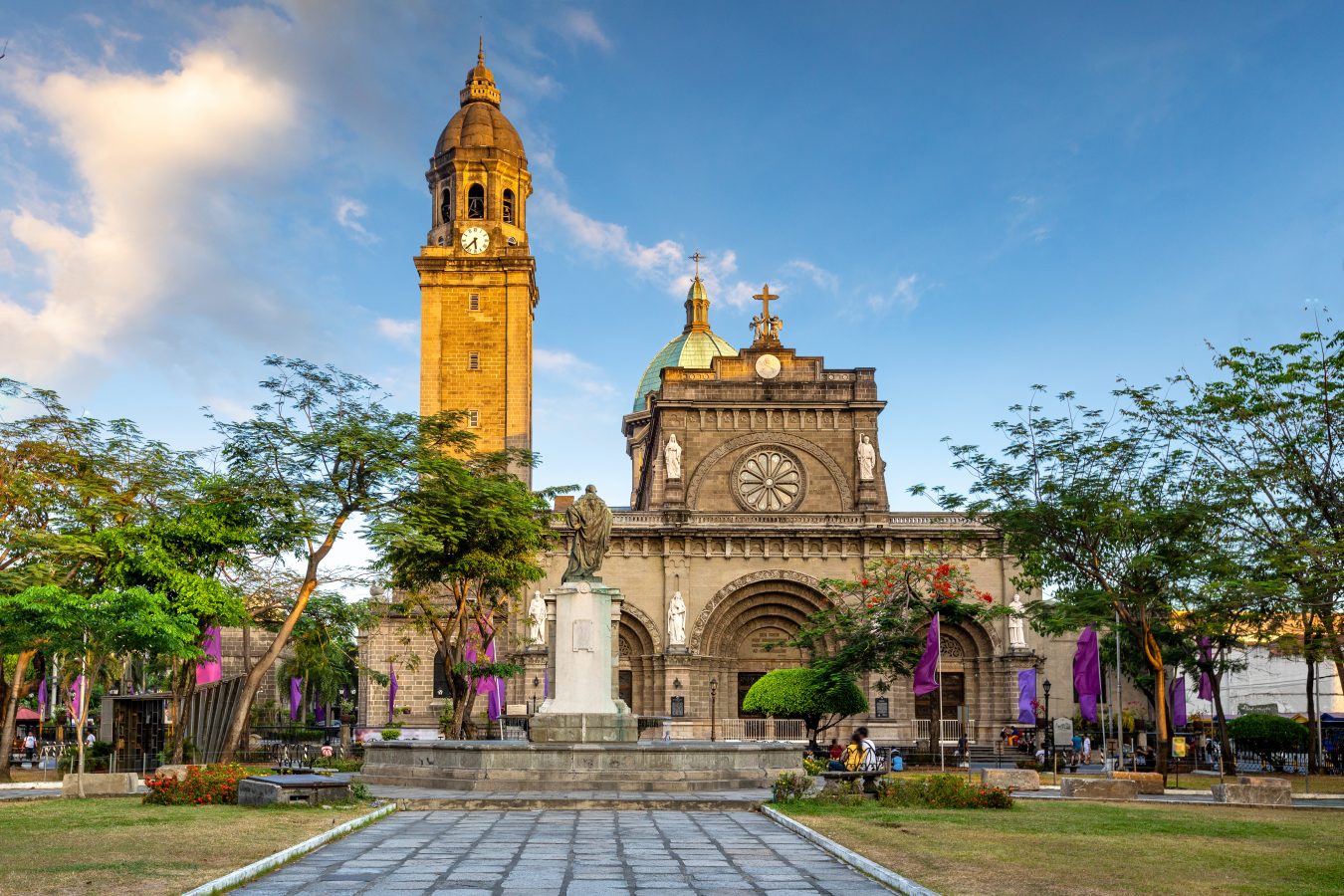 Manila Cathedral in Manila, Philippines.