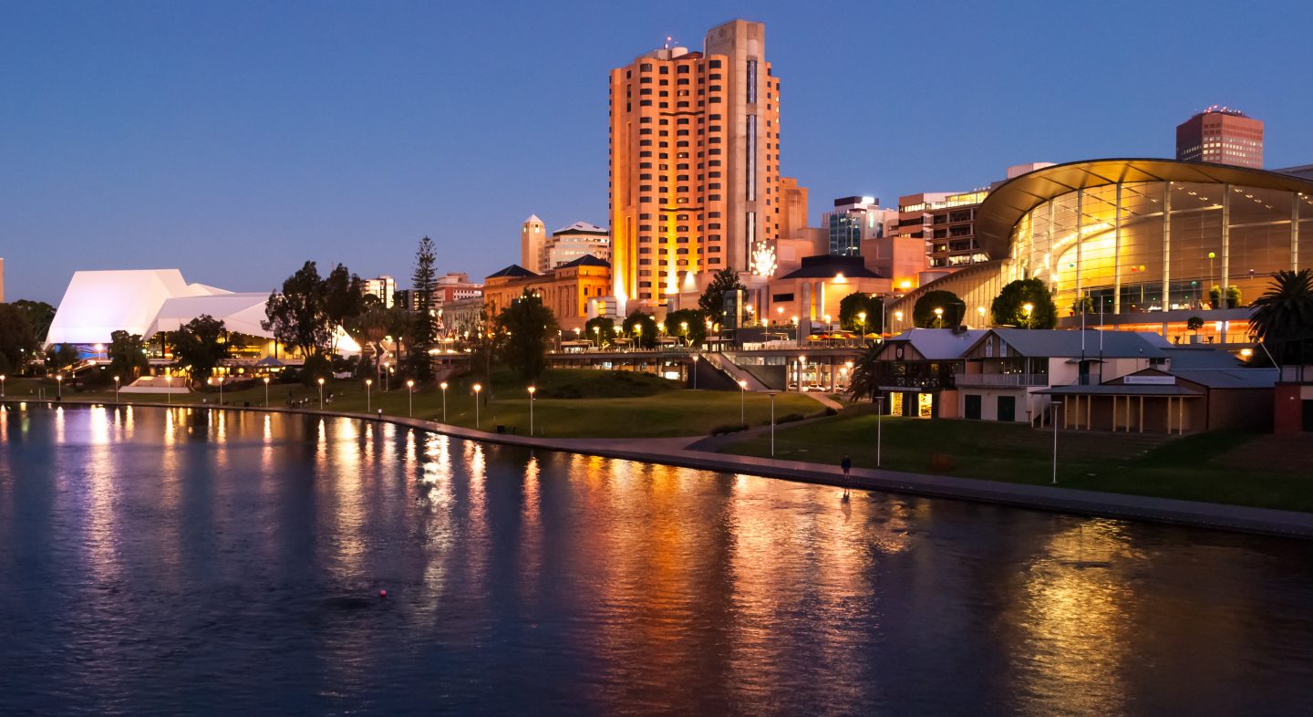 Nighttime in Adelaide, Australia - the halloween movie locations to the film The Babadook