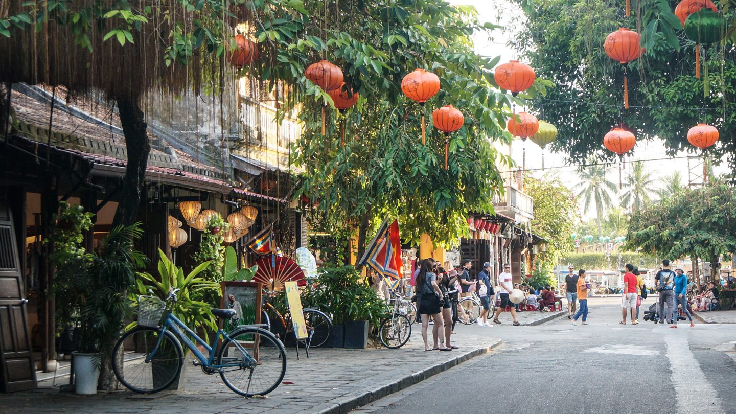 City street in Vietnam